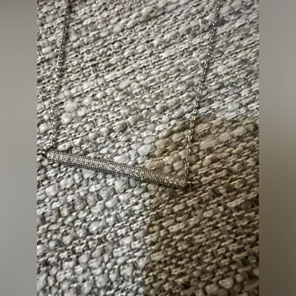 Zaxie bar pave adjustable necklace - Picture 4 of 5